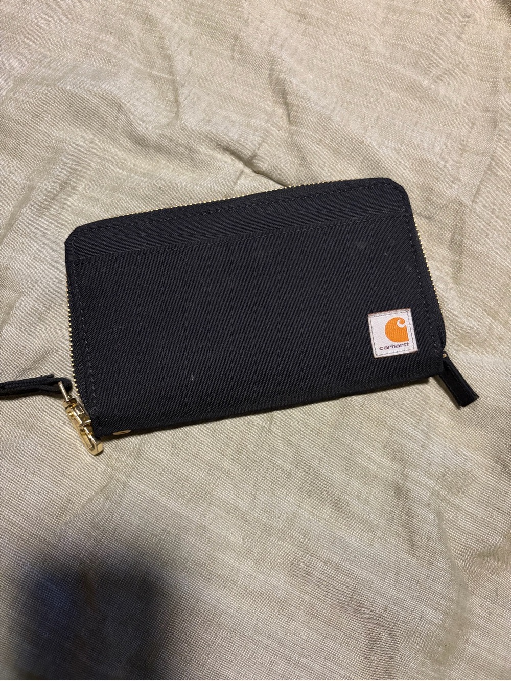 Carhartt Black Zip Wallet with Wrist Strap